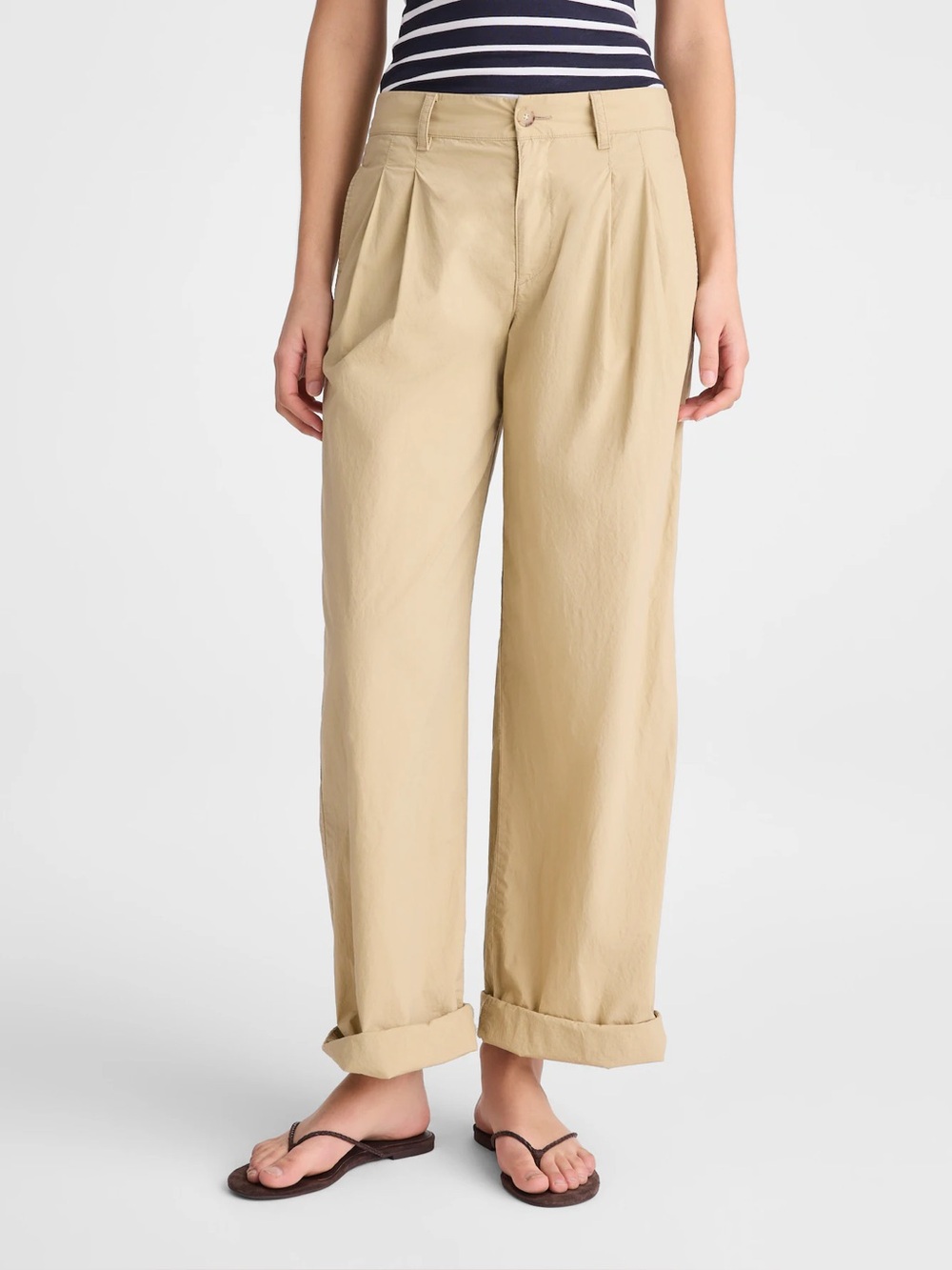 Madewell The Everyday Trouser in Poplin Fennel Seed Size 4 NWT